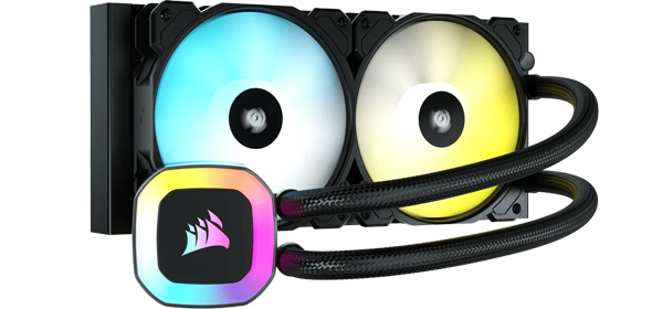 CORSAIR 240mm H100 RGB AIO Liquid Cooler