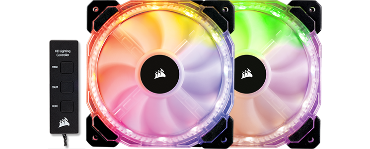 corsair HD120 fans with RGB Controller