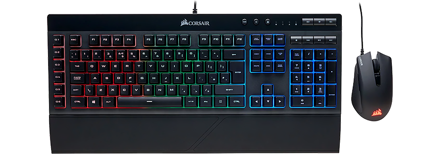 Corsair K55 plus Harpoon Mouse combo