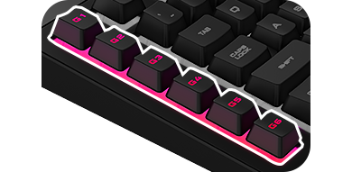 six macro keys