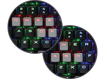 changeable key caps