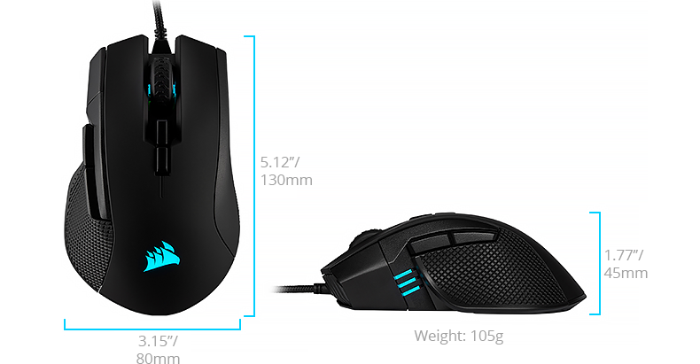 Corsair Ironclaw dimensions