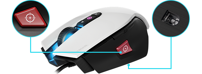 sniper button m65 gaming mouse