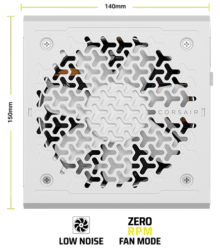 Corsair RMe White Compact Build and Low-Noise Capability