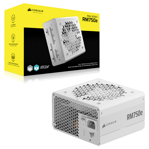 Corsair RM750e White Fully Modular Low-Noise ATX Power Supply