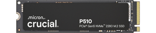 Crucial P510 2TB PCIe Gen5 NVMe M.2 SSD