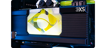 Brazil Flag on GPU Waterblock