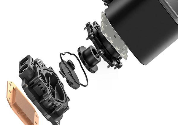 DeepCool LE360 WH V2 Pump Exploded View showing components