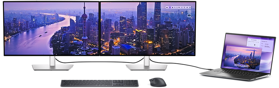 Daisy chained monitors