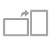 icon showing display rotation from landscape to portrait