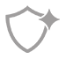 kite shield icon with flash