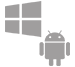 light grey androind logo icon