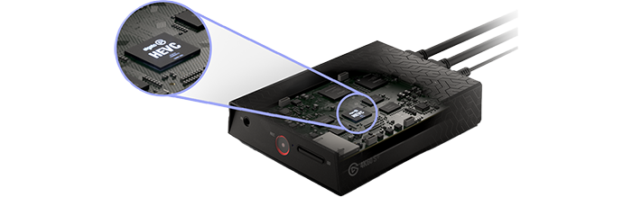 Inset showing HEVC Chip