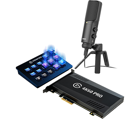 stream deck 4k card rode mic bundle