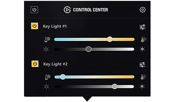 Elgato on-screen Control Center