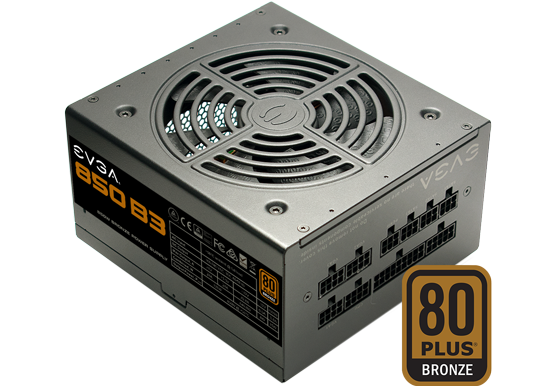 850W EVGA B3 Series Full Modular 80 PLUS Bronze PSU