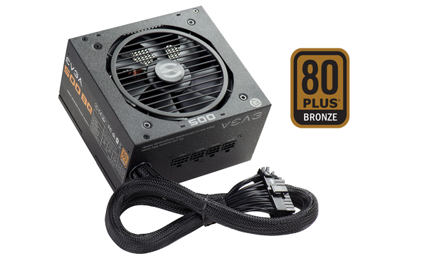 EVGA BQ 500W 80PLUS Bronze Hybrid PSU