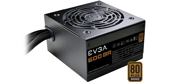 EVGA BR 600W 80PLUS Bronze PSU
