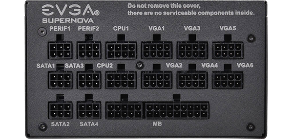 EVGA SuperNOVA G1+ Connection Ports