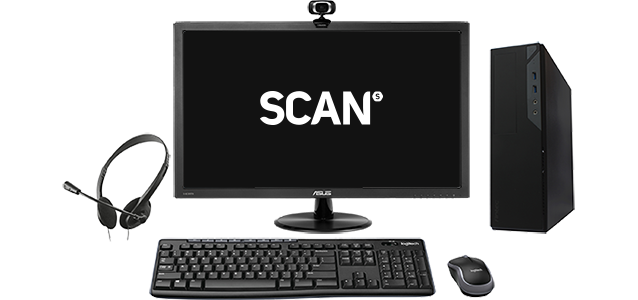Scan Full PC Setup with keyboard, mouse and monitor