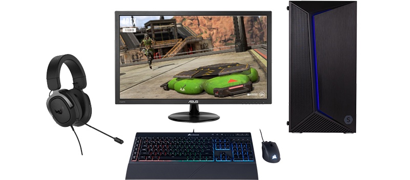 Scan Full PC Setup with keyboard, mouse and monitor