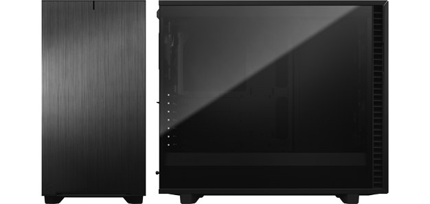 Define 7 Mid Tower Gaming PC Case in Black with Full Dark Tint tempered glass Left Panel