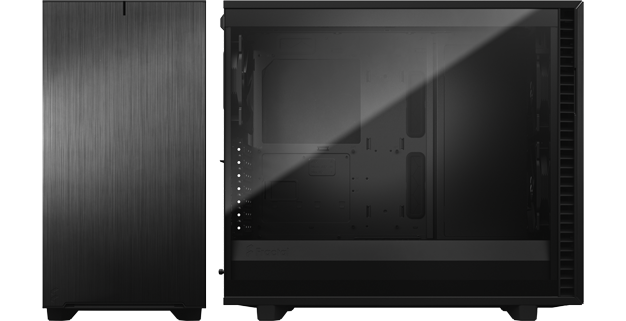 Define 7 Mid Tower Gaming PC Case in Black with Full tempered glass Left Panel
