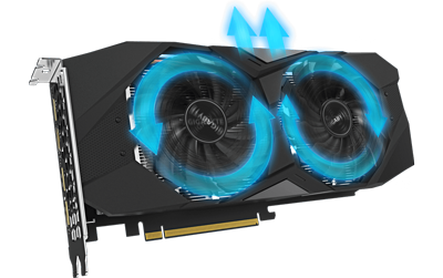 Image to show how air flows through the alternating fans