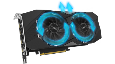 Image to show how air flows through the alternating fans