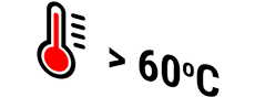above 60 degrees