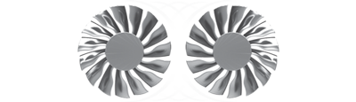 Dual fans