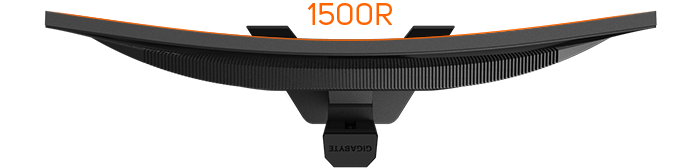 curved 1500R screen