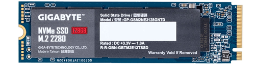 Gigabyte NVMe SSD 128GB