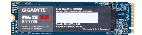 Gigabyte NVMe SSD 512GB