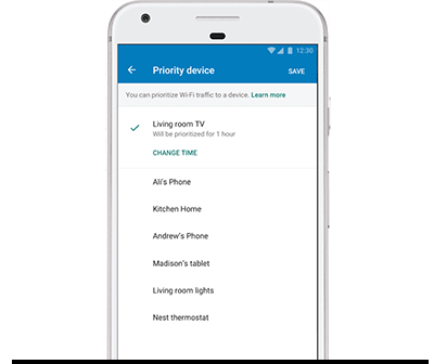 device priority on google wifi app