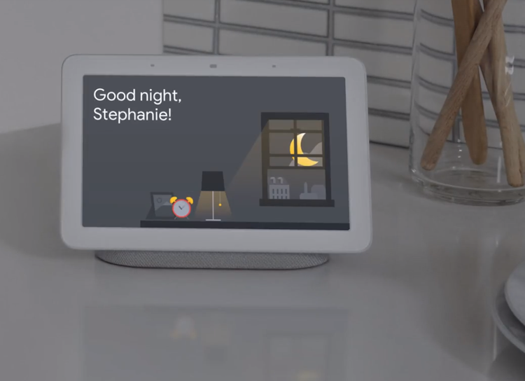 Google Nest Hub in Chalk