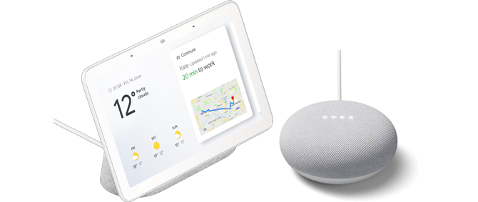 Google Nest Hub in Chalk