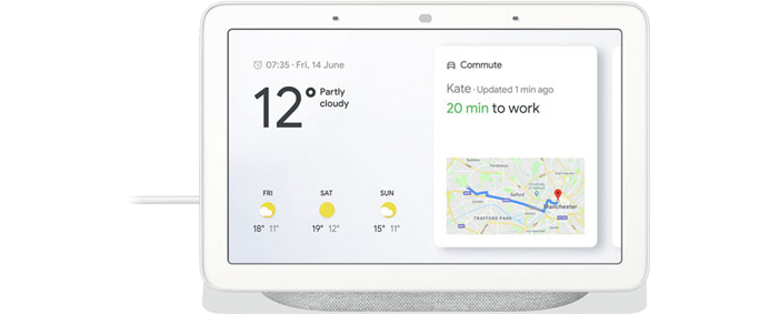 Google Nest Hub in Chalk