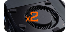 dual fans