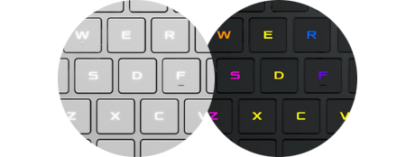 per-key rgb keyboard lighting