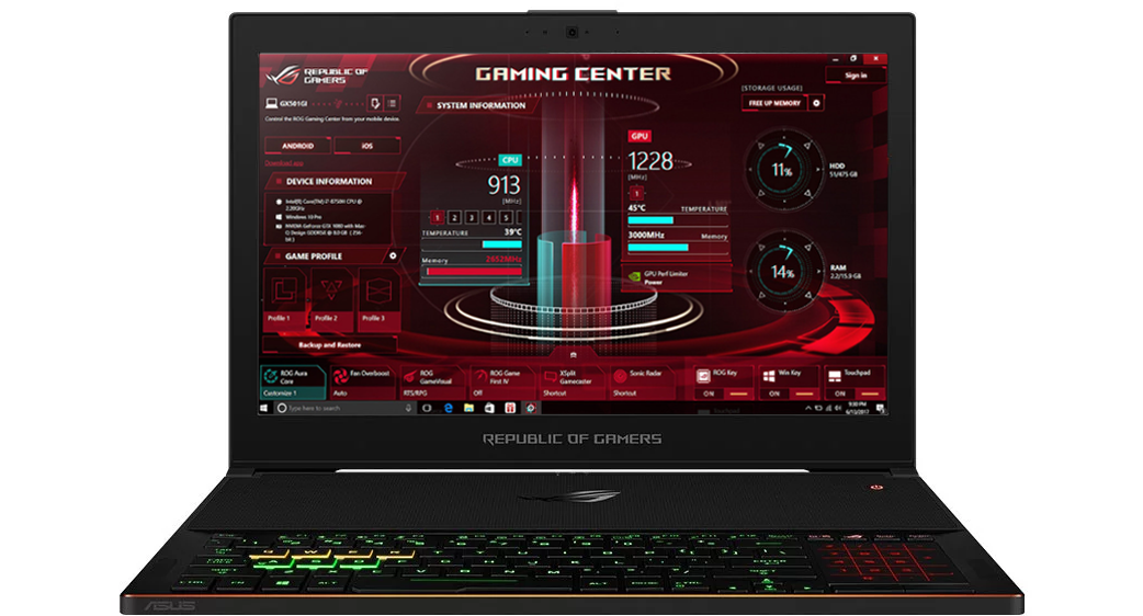 rog gaming centre