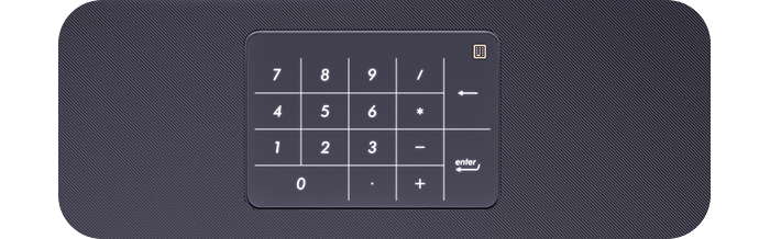 number pad