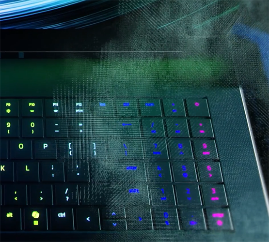 Visual of sound coming from the laptop