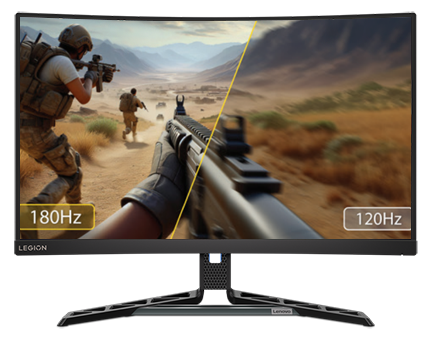 Illustration of 180hz against 120hz, using a war game as a side-by-side example