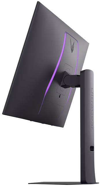 Side view of monitor