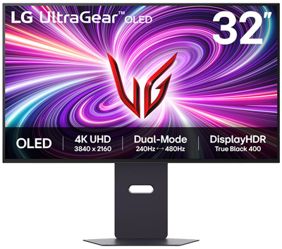 LG 32GS95UV, OLED Gaming Monitor, HDMI, DisplayPort, USB, 32 Inch, 31.5 Inch