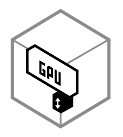 GPU Bracket Icon shwoing Adjustable GPU height