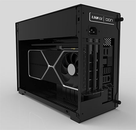Image of a GPU inside the case