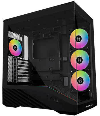 Lian Li V100, Lian Li Vector V100, Dual Chamber Case, Black