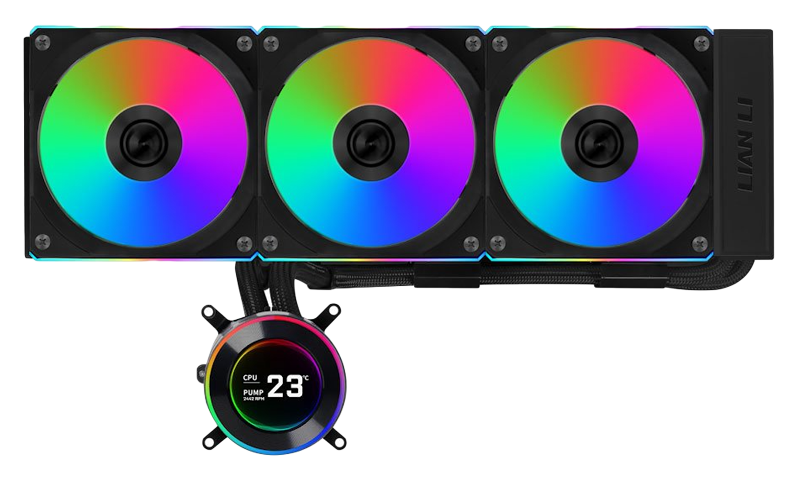 Lian Li Hydroshift II LCD-C 360TL All in One Liquid CPU Cooler with Uni Fan TL Wireless